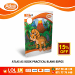 Atlas 80 Pages Practical Blank Book