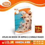 Atlas 40 Pages Single Ruled CR Book
