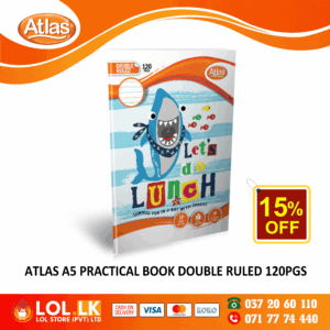 Atlas 120 Pages Practical Double Ruled Book