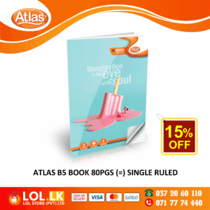 Atlas 80 Pages Single Ruled B5 Book