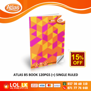 Atlas 120 Pages Single Ruled B5 Book