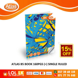 Atlas 160 Pages Single Ruled B5 Book