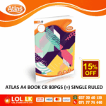 Atlas 80 Pages Single Ruled CR Book