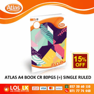 Atlas 80 Pages Single Ruled CR Book