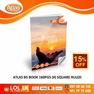 Atlas 160 Pages Square Ruled B5 Book