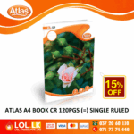 Atlas 120 Pages Single Ruled CR Book
