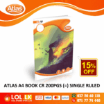 Atlas 200 Pages Single Ruled CR Book
