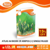 Atlas 400 Pages Single Ruled CR Book