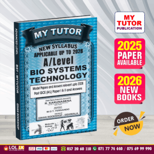 English Medium A/L Bio System Technology Past Paper Book with Answers 2026 - My Tutor