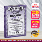 English Medium A/L Biology Past Paper Book 2026 - My Tutor Publication