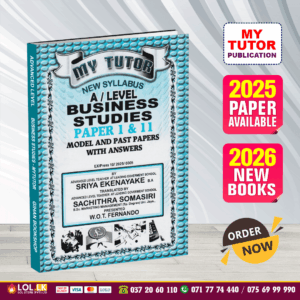 English Medium A/L Business Studies Past Paper Book 2026 - My Tutor Publication