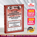 English Medium A/L Combined Maths Past Paper Book 2026 - My Tutor Publication