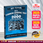 English Medium A/L Common General Test Past Paper Book 2026 - My Tutor Publication